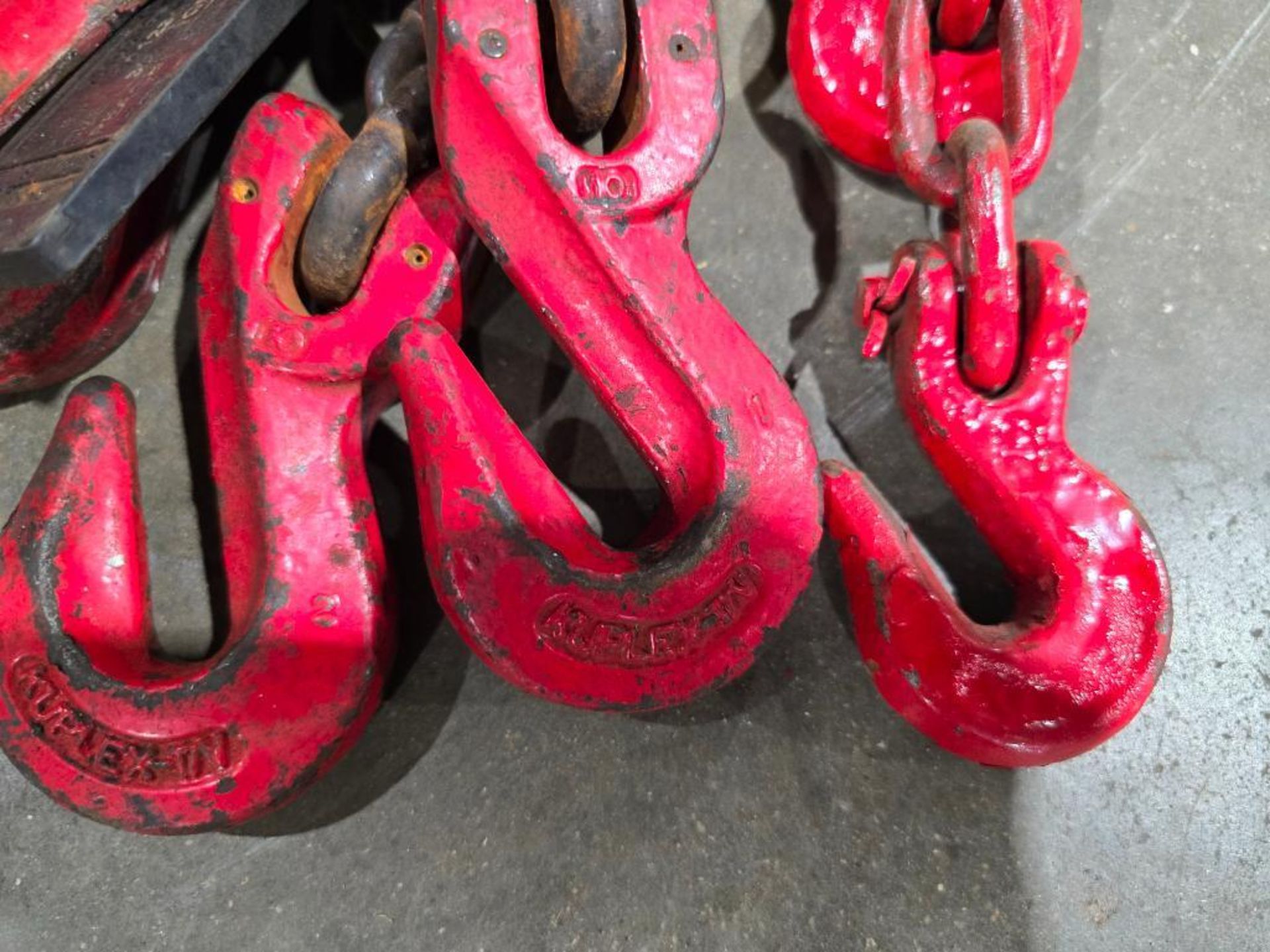 (3) 8' Double Hook Chains, (2) 3/8" & 5/16" - Image 4 of 5