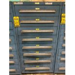 Stanley Vidmar 8-Drawer Cabinet w/ Tap Magic, Putty, Caulking Compound, Loctite, Epoxy, Shower Heads