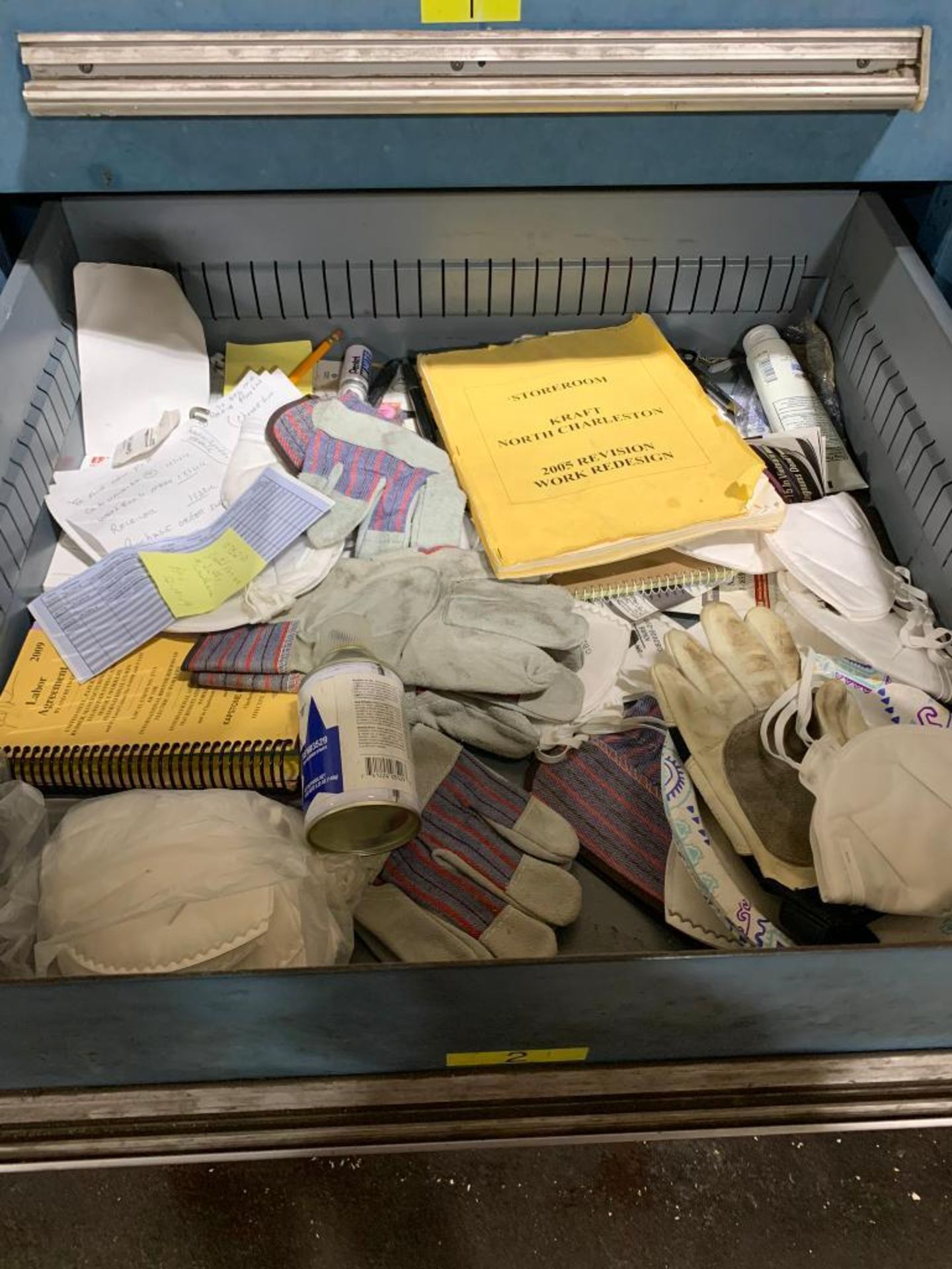 Stanley Vidmar 6-Drawer Cabinet w/ Pipe Unions, Hi-Visibility Vests, Cable Guard - Image 3 of 6