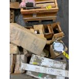 Pallet w/ Assorted Support Equipment; Level Probe, Pneumatic Booster, Speed Reducer 3" Shaft, Pneuma