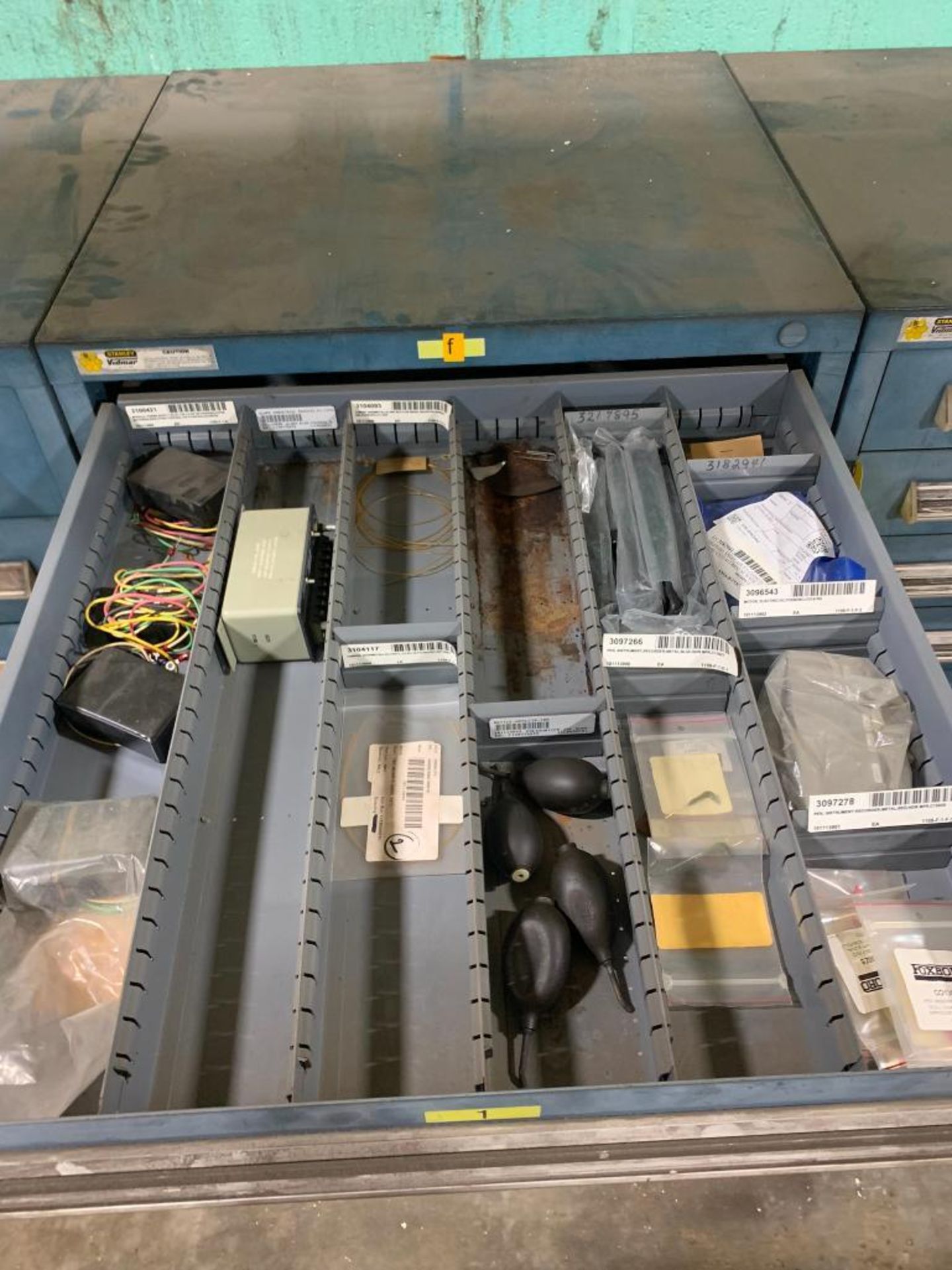 Stanley Vidmar 10-Drawer Cabinet w/ Limit Switches, Pressure Transmitter, Alarm Sirens, Control Modu - Image 2 of 11