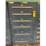 Stanley Vidmar 6-Drawer Cabinet w/ Assorted Repair Parts, Pneumatic Cylinders, Air Springs, Pressure