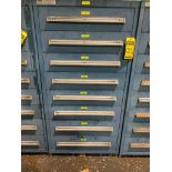 Stanley Vidmar 8-Drawer Cabinet w/ Assorted Pins, Sleeves, Assorted Seals, Gaskets, Speed Sensors, R