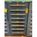 Stanley Vidmar 8-Drawer Cabinet w/ Pipe Elbows, Pipe Flanges