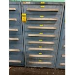 Stanley Vidmar 8-Drawer Cabinet w/ Hydraulic Valves, Sensors, Modules, Pneumatic Lubricator, Pneumat