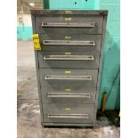 Lyon 6-Drawer Cabinet w/ Support Equipment; Bearing Sleeves, Hyd. Valve, Bushings, Sprockets, Parker