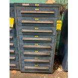 Stanley Vidmar 8-Drawer Cabinet w/ Pneumatic Valves, Hydraulic Valves, Pneumatic Cylinder, Repair Ki