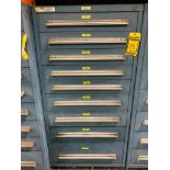 Stanley Vidmar 9-Drawer Cabinet w/ Electrical Components; Assorted Fuses, Connectors, Receptacles, F