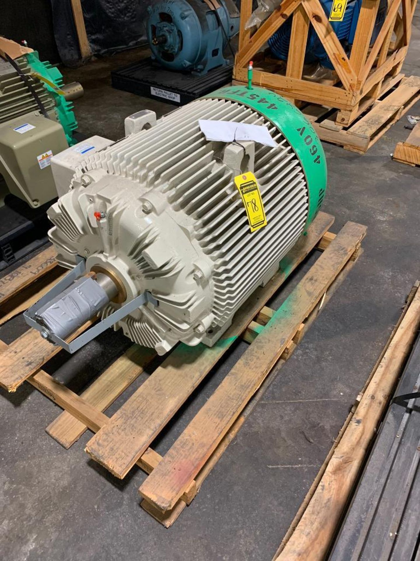 GE 100-HP Electric Motor, 1190 RPM, 460 V, 3 Phase, FR: 445T