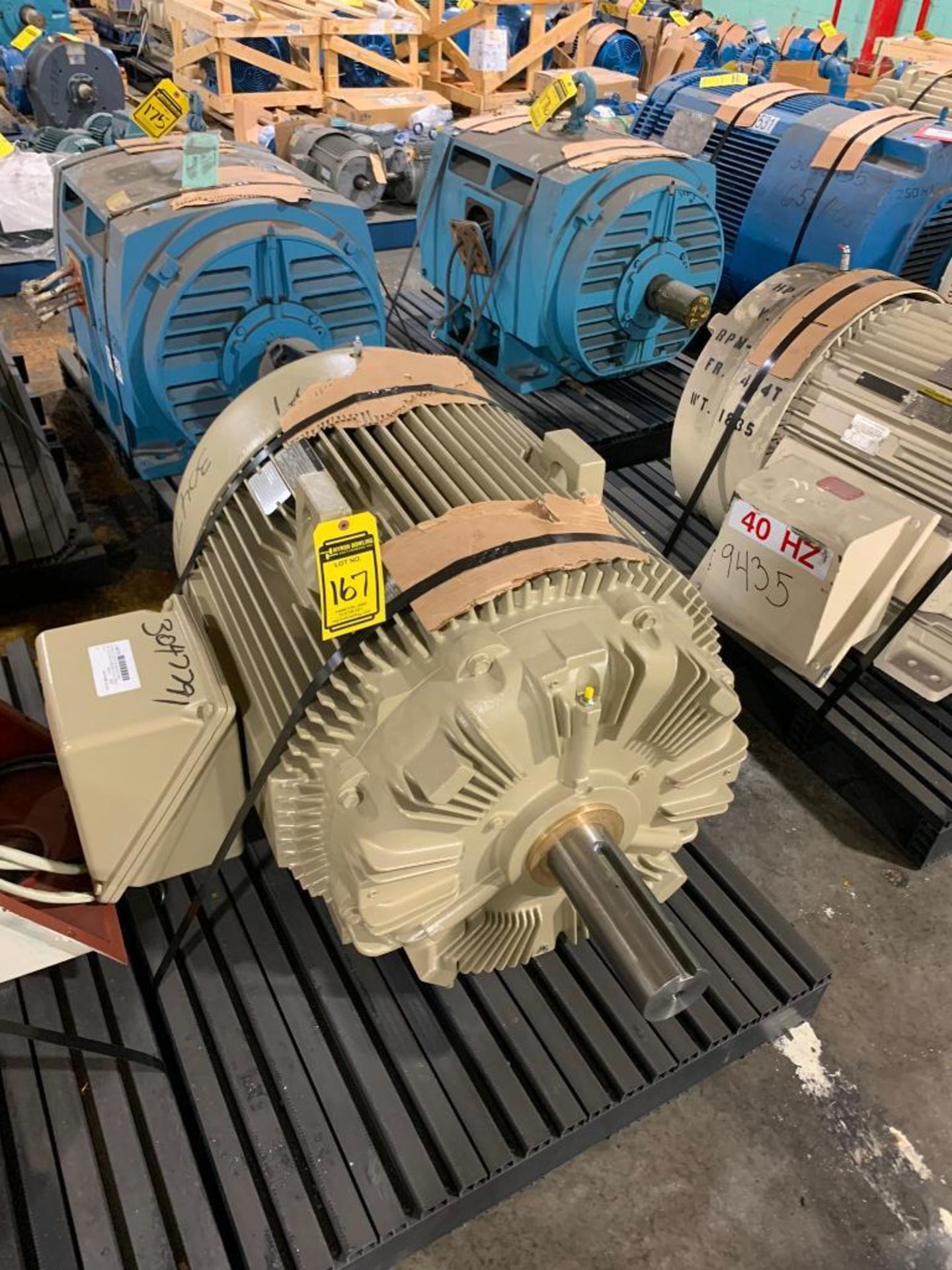 GE 150-HP Electric Motor, 1200 RPM, 460 V, 3 Phase, FR: 447T