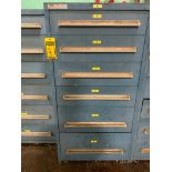 Stanley Vidmar 6-Drawer Cabinet w/ Hydraulic Pressure Valves, Filters, Pneumatic Boosters, Nozzles,