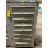 Lyon 8-Drawer Cabinet w/ Support Equipment; Pneumatic Cylinders, Assorted Brakes, Check Valves, Coup