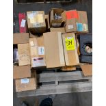 Pallet w/ Assorted Support Equipment; Temp Switches, Limit Switches, Shock Mounts, Valve Positioner,