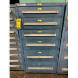 Stanley Vidmar 6-Drawer Cabinet w/ Precut Shims, Security Ties, Cable Ties, Electrical Tape