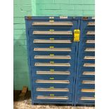 Lyon 10-Drawer Cabinet w/ Support Equipment; Pneumatic Valves, Mounting Plates, Pipe Elbows, Unions,