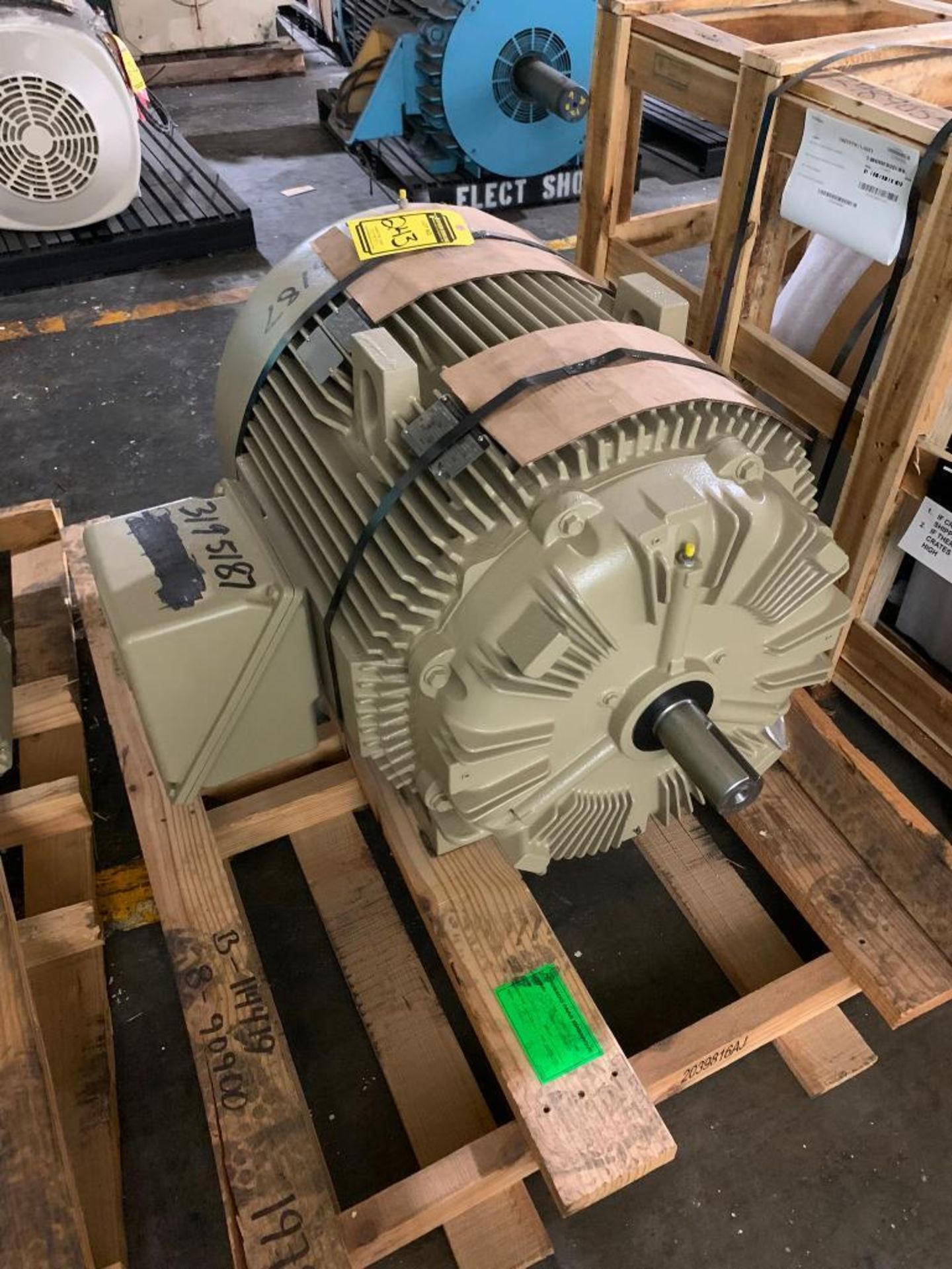 GE 150-HP Electric Motor, 3580 RPM, 460 V, 3 PH, FR; 445TS