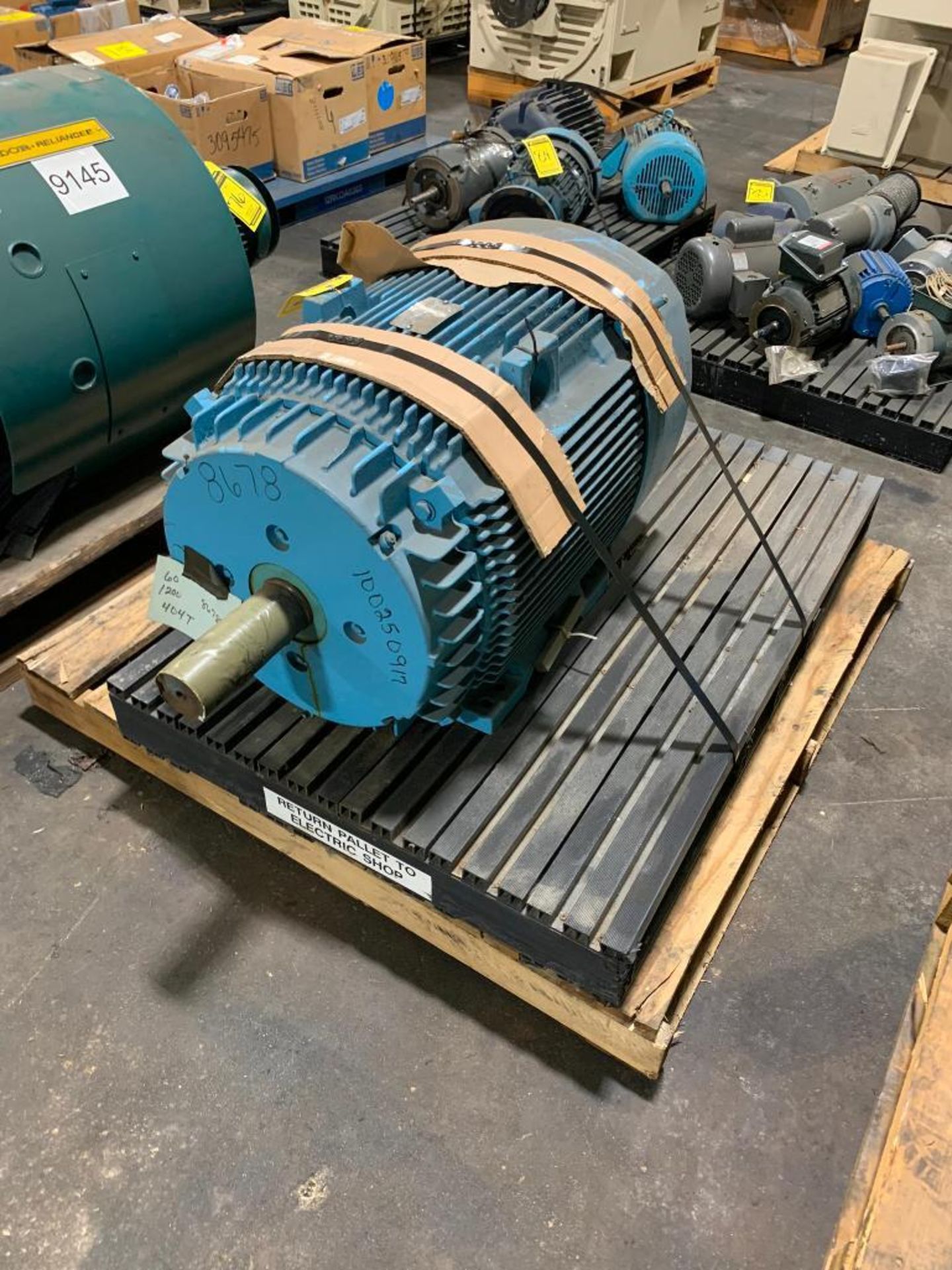 GE 60-HP Electric Motor, 1190 RPM, 460 V, 3 Phase, FR: 404T - Image 2 of 3