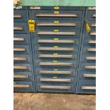 Stanley Vidmar 10-Drawer Cabinet w/ Limit Switches, Pressure Transmitter, Alarm Sirens, Control Modu