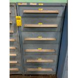 Stanley Vidmar 6-Drawer Cabinet w/ Pipe Unions, Hi-Visibility Vests, Cable Guard