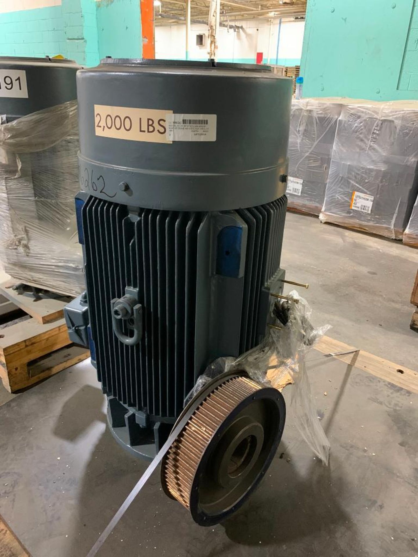 Siemens 150-HP A/C Motor, 3600 RPM, 460 V, 3 PH, FR: 447HP - Image 2 of 3