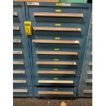 Stanley Vidmar 8-Drawer Cabinet w/ Assorted Electrical Connectors, Terminals, Panduit Markers, Cable
