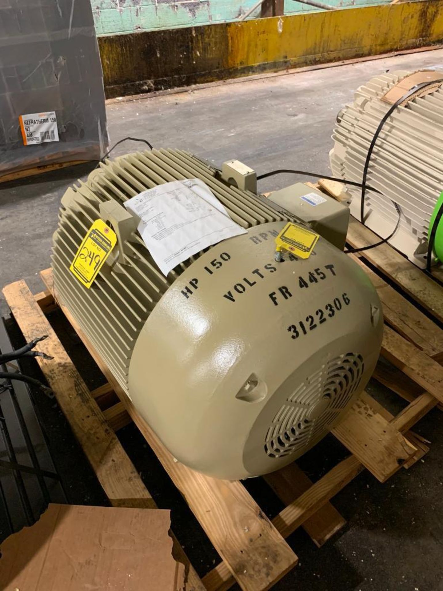 GE 150-HP Electric Motor, 1780 RPM, 460 V, 3 PH, FR; 445T