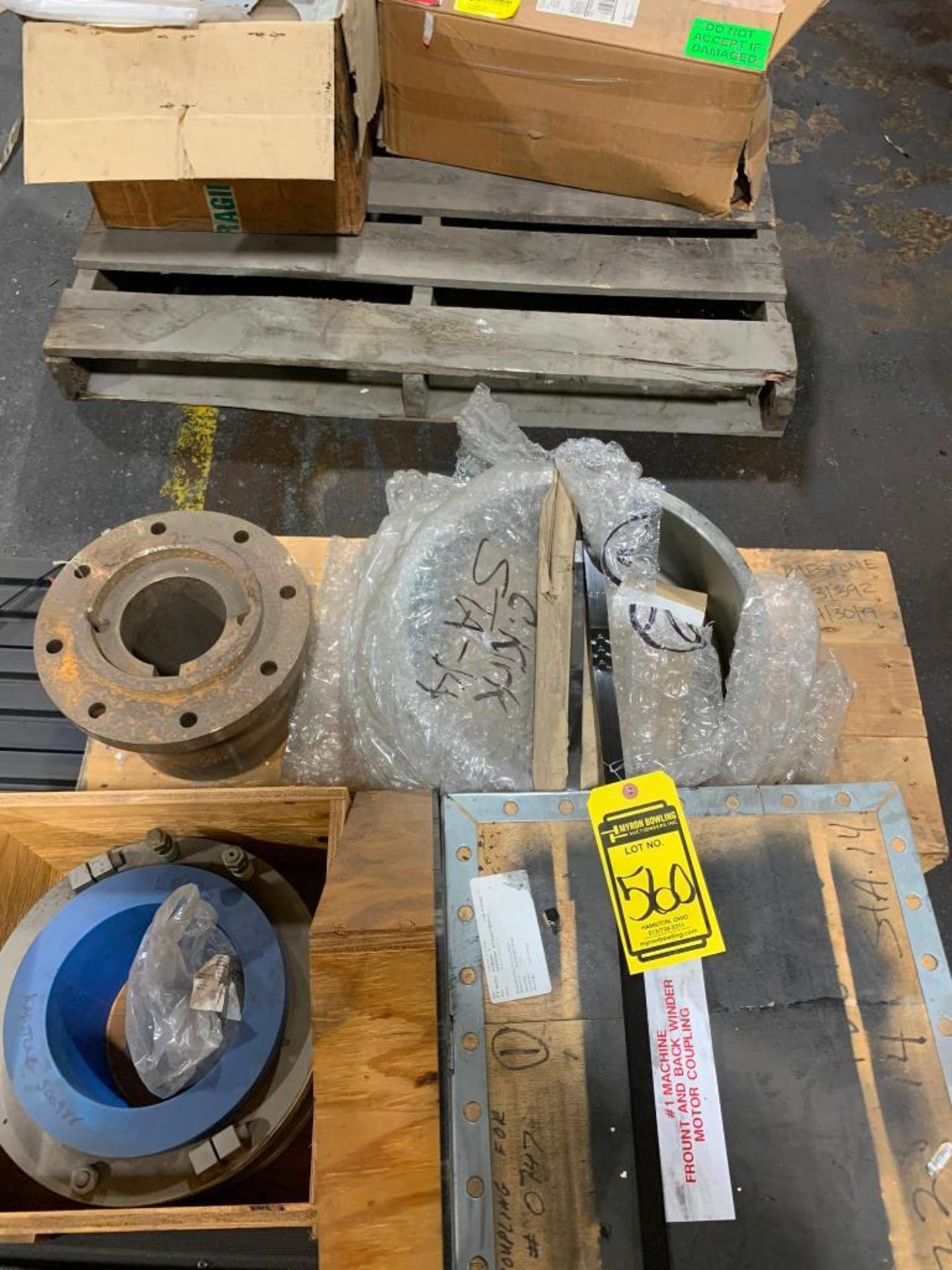 Pallet w/ Assorted Support Equipment; Coupling, Hub