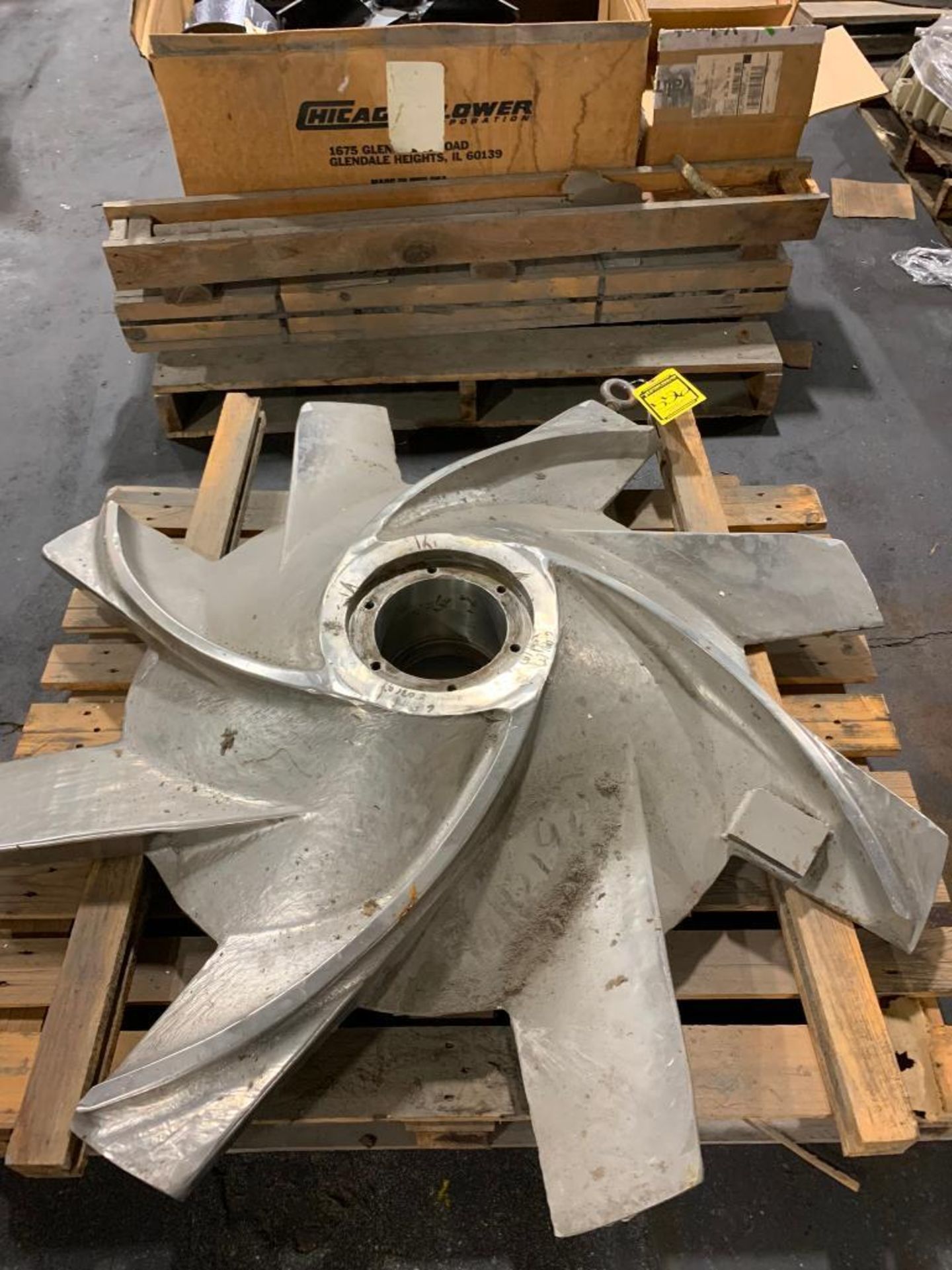 Pulper Rotor, 50" Dia, 6-1/2" Shaft