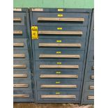 Stanley Vidmar 8-Drawer Cabinet w/ Relief Valve, Spayer Nozzle, Electrical Relay, Sight Glass, Gaske