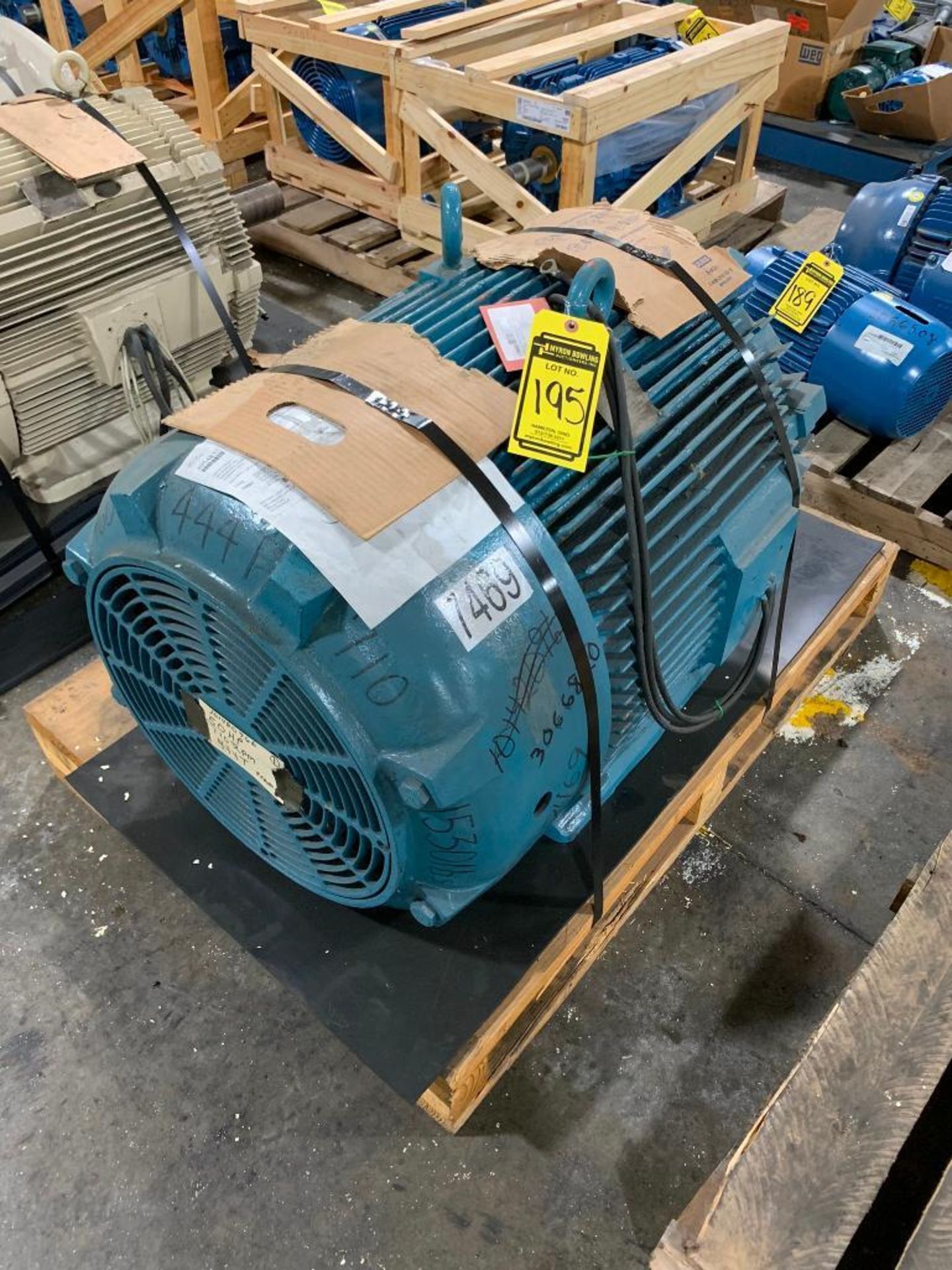 Westinghouse 50-HP Electric Motor, 710 RPM, 460 V, 3 PH, FR: 444T