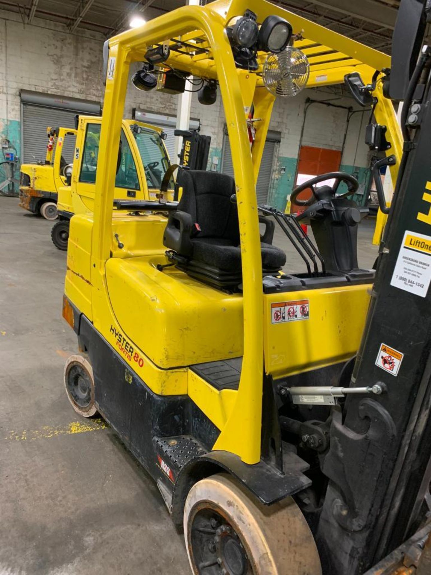 2018 Hyster 8,000 LB. Capacity Forklift, Model S80FT, LPG, 3-Stage Mast, Side-Shift, 48" Forks, Soli - Image 2 of 17