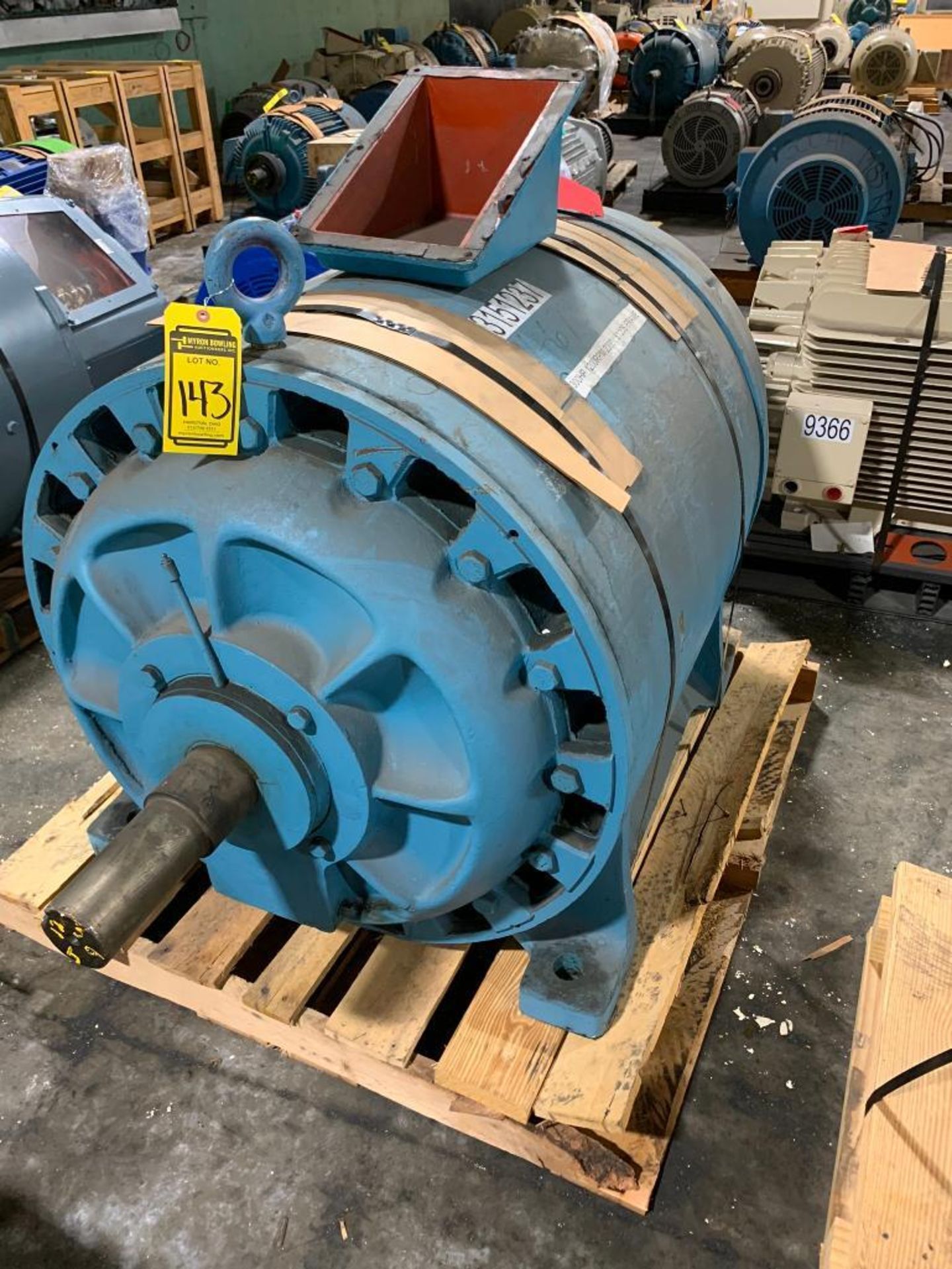Westinghouse 300-HP Electric Motor, 1200 RPM, 230 V, 3 Phase, FR: 8120S