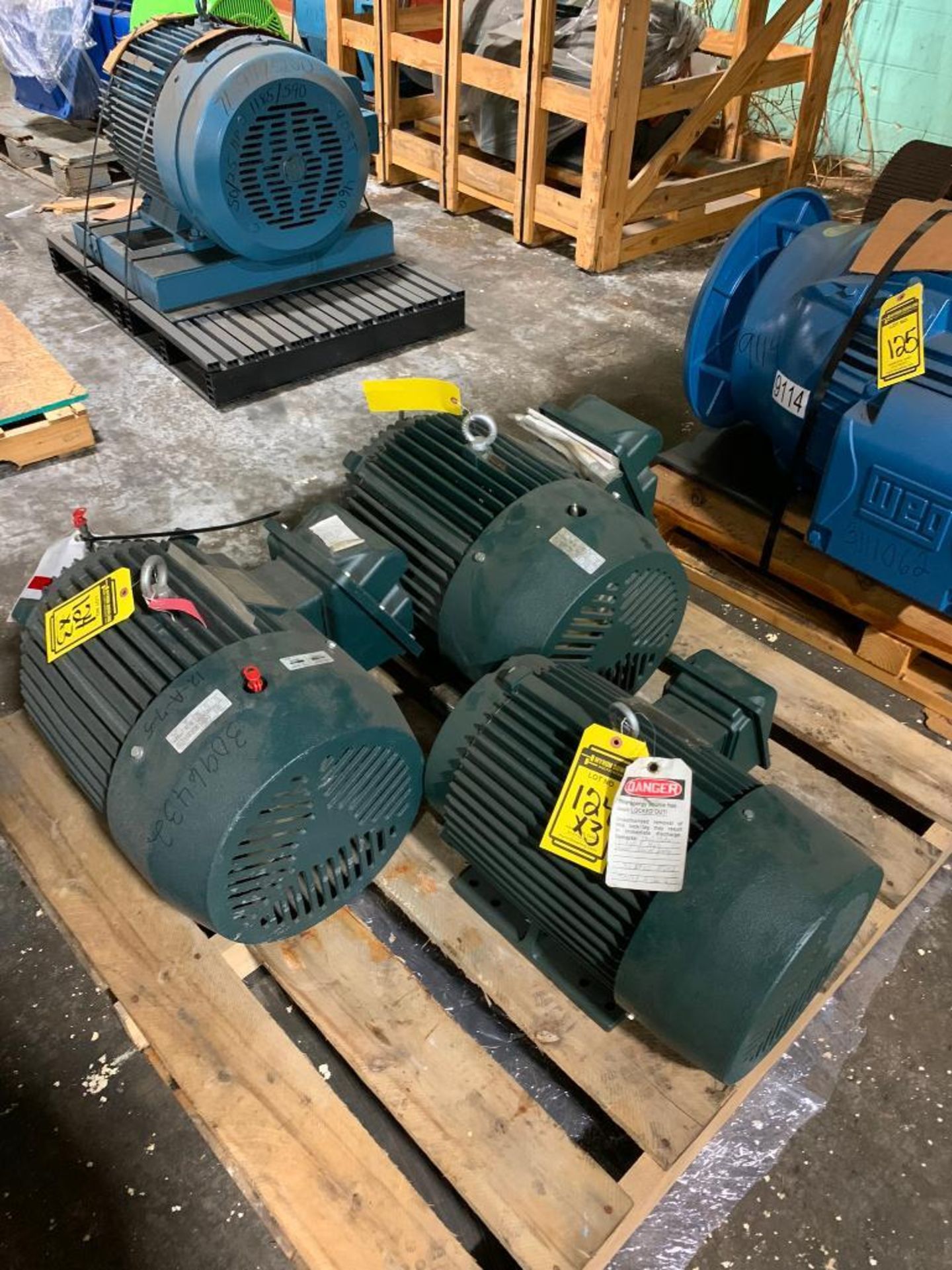 (3x) Electric Motors; Toshiba 30-HP, 25-HP & 20-HP