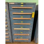 Stanley Vidmar 7-Drawer Cabinet w/ Sprayer Nozzles, Assorted Seals, Bolts, Ross Pneumatic Valves, Di