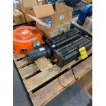 Pallet w/ (2) Allen Bradley Servo Motors, Electric Hoist Brake, Roller Bearing