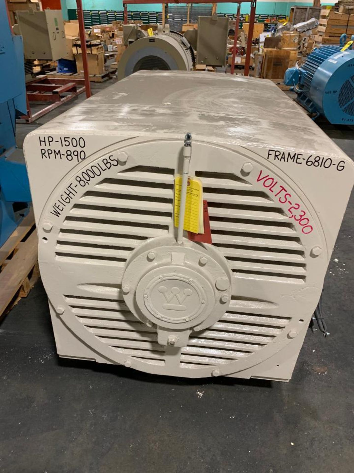Westinghouse 1500-HP Electric Motor, 890 RPM, 2300 V, 3 PH, FR: 6810G - Image 5 of 8