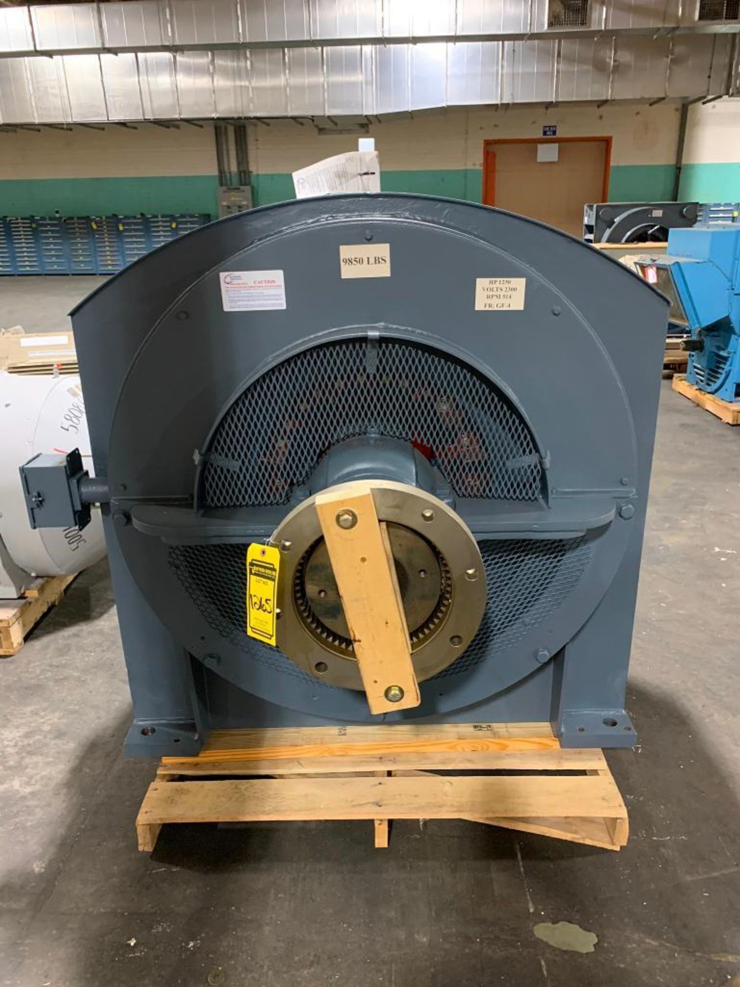 Westinghouse 1250-HP Electric Motor, 514 RPM, 2300 V, 3 PH, FR: GF-4 - Image 3 of 5