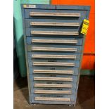 Stanley Vidmar 12-Drawer Cabinet w/ Pipe Couplings, Elbows, Tees, Unions, Plugs, Cable Clamps