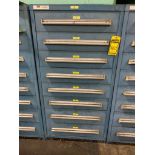 Stanley Vidmar 8-Drawer Cabinet w/ Couplings, Gloves, Pipe Elbows, Cooling Towels