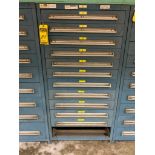 Stanley Vidmar 11-Drawer Cabinet w/ Bolts, Pipe Fittings, Sprockets