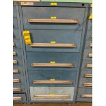 Stanley Vidmar 5-Drawer Cabinet w/ Master Lock Box, Shaft Coupling, Bolts