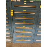 Stanley Vidmar 8-Drawer Cabinet w/ Abrasive Sheets, Abrasive Wheels