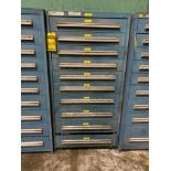 Stanley Vidmar 10-Drawer Cabinet w/ Assorted Pipe Nipple, Assorted Flanges