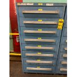 Stanley Vidmar 8-Drawer Cabinet w/ Assorted Couplings, Seal Kits, Parker Pneumatic Cylinders, Diaphr