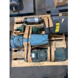Pallet w/ Submersible Pump, Leeson 25-HP Electric Motor, Speed Reducer, 1750 IP, 70.6:1 Ratio