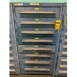 Stanley Vidmar 8-Drawer Cabinet w/ Sight Glass, Rupture Discs, Directional Valve, Pneumatic Cylinder