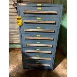 Stanley Vidmar 8-Drawer Cabinet w/ Assorted Switches, Relays, Timers, Electrical Connectors