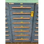 Stanley Vidmar 8-Drawer Cabinet w/ Assorted Belts, Steel Belt Fasteners, Alligator Belt Lacing, Bolt
