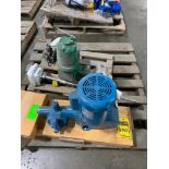 Pallet w/ Neptune Pump, Model 6150-N3-100753, Fisher Actuator, Size 3, Bindicator, Model VRFII-RG