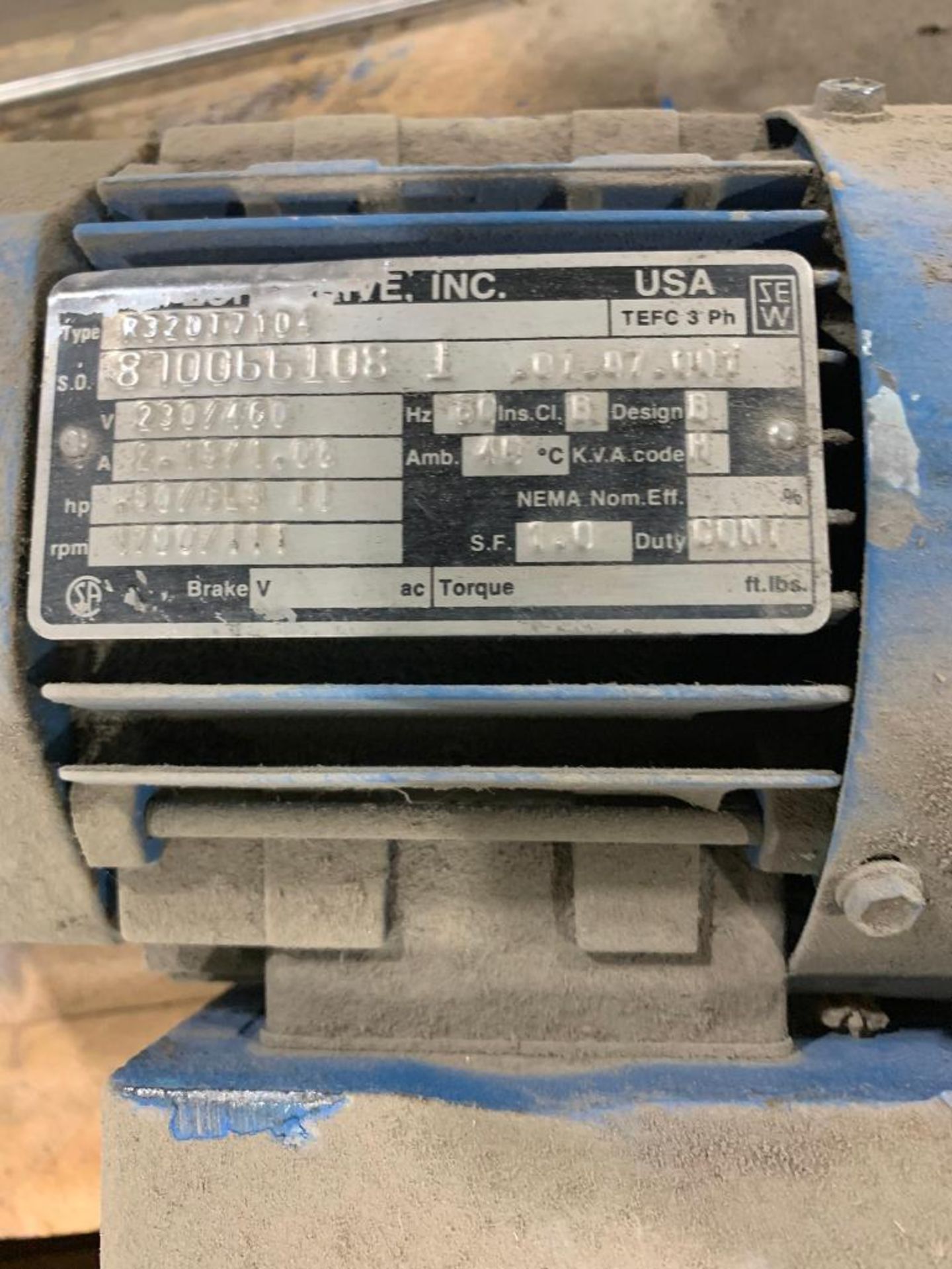 Pallet w/ 6" Valve, (2) Foxboro Flowmeters, Model 83, 1" Actuator, Gearmotor, Electric Motor - Image 4 of 6